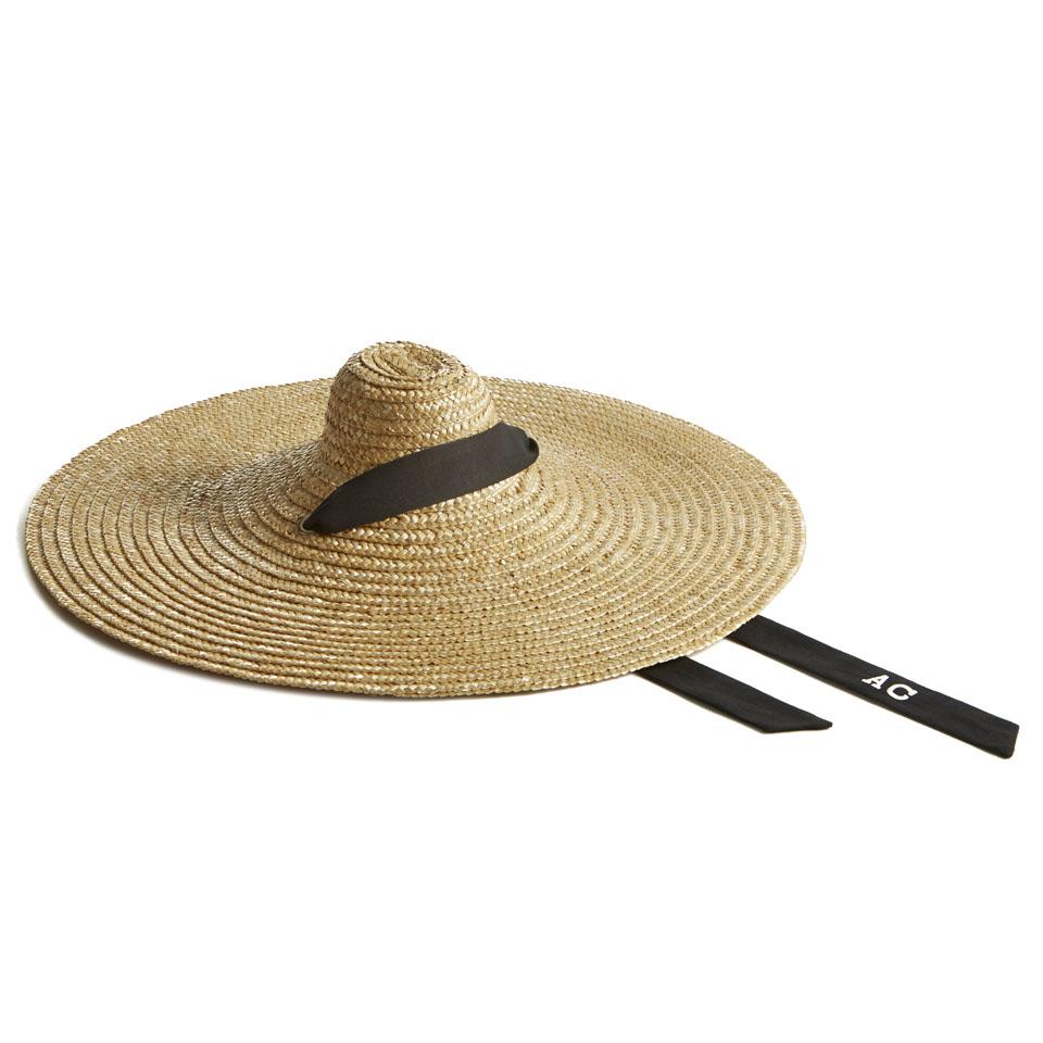 Duli black ribbon handmade beautiful ladies straw hats