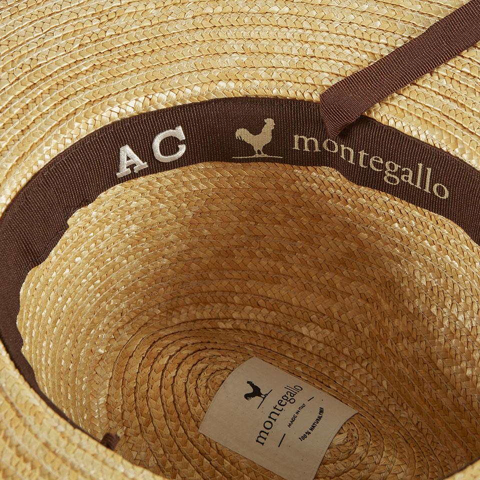 Rossella Olive Green Ribbon Straw Hat, Designer Collection