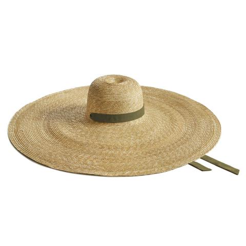 Rossella-olive-green-ribbon-straw-hats-Montegallo