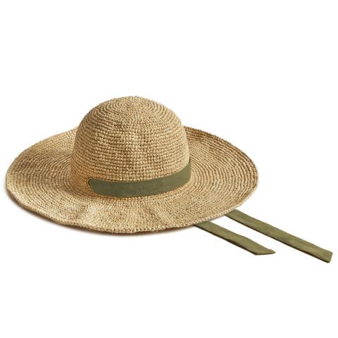 Travel-olive-green-ribbon-straw-hats-Montegallo