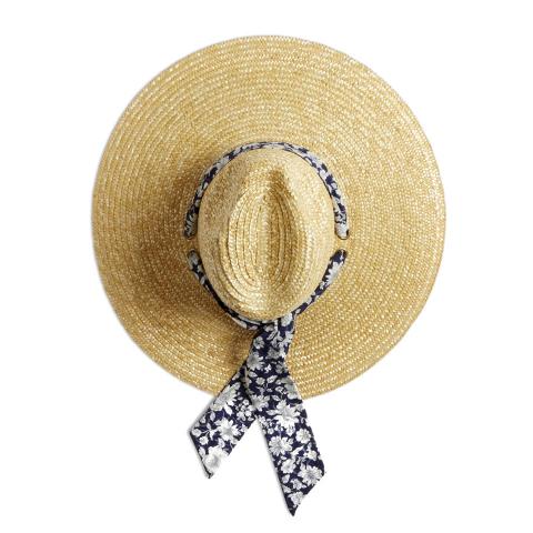 Liberty-blue-flower-ribbon-straw-beach-hats-Montegallo 
