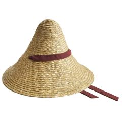 Cone-bordeaux-ribbon-straw-hats-Montegallo